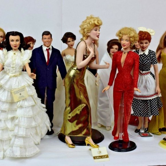 Franklin Mint Other - Franklin Mint Dolls Excellent Condition Marilyn Monroe, Elizabeth Lot of 13 TAGS